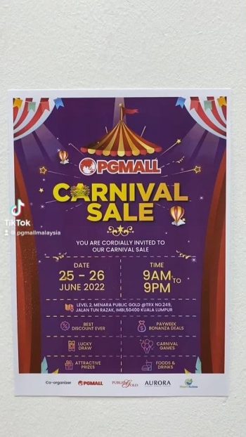 Carnival-Sale-at-PG-Mall-350x622 - Johor Kedah Kelantan Kuala Lumpur Malaysia Sales Melaka Negeri Sembilan Online Store Others Pahang Penang Perak Perlis Putrajaya Sabah Sarawak Selangor Terengganu 