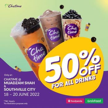 Chatime-50-off-Deal-350x350 - Beverages Food , Restaurant & Pub Johor Promotions & Freebies 