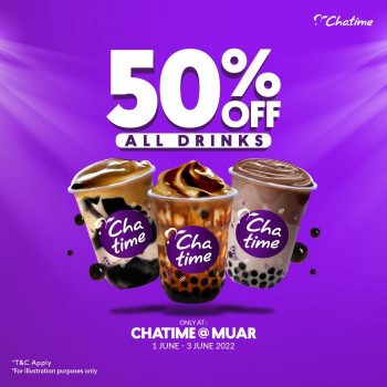 Chatime-Muar-50-OFF-Opening-Promotion-350x350 - Beverages Food , Restaurant & Pub Johor Promotions & Freebies 