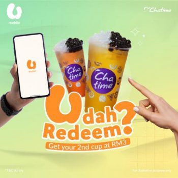 Chatime-U-Mobile-App-Promotion-350x350 - Beverages Food , Restaurant & Pub Johor Kedah Kelantan Kuala Lumpur Melaka Negeri Sembilan Pahang Penang Perak Perlis Promotions & Freebies Putrajaya Sabah Sarawak Selangor Terengganu 