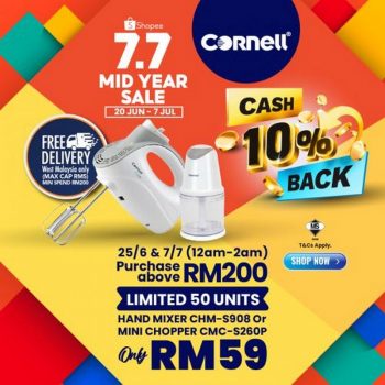 Cornell-Shopee-7.7-Sale-350x350 - Electronics & Computers Home & Garden & Tools Johor Kedah Kelantan Kitchen Appliances Kitchenware Kuala Lumpur Malaysia Sales Melaka Negeri Sembilan Online Store Pahang Penang Perak Perlis Putrajaya Sabah Sarawak Selangor Terengganu 