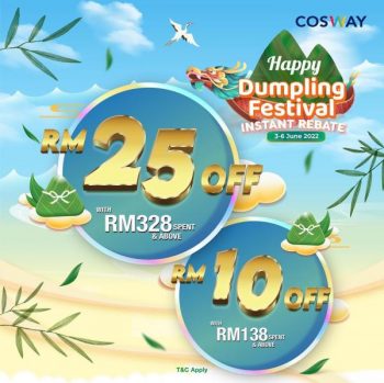 Cosway-Dumpling-Festival-Promotion-350x349 - Johor Kedah Kelantan Kuala Lumpur Melaka Negeri Sembilan Others Pahang Penang Perak Perlis Promotions & Freebies Putrajaya Sabah Sarawak Selangor Terengganu 