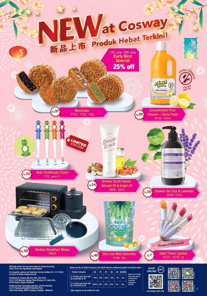 15 Jun-31 Jul 2022: Cosway Promotion Catalogue 