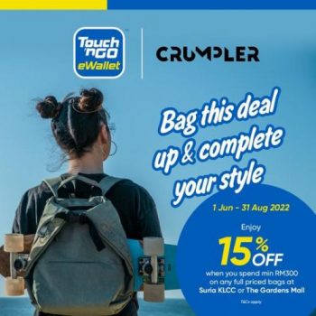 Crumpler-15-OFF-Promotion-with-Touch-n-Go-350x350 - Bags eWallet & Digital Currency Fashion Accessories Fashion Lifestyle & Department Store Handbags Kuala Lumpur Promotions & Freebies Selangor 