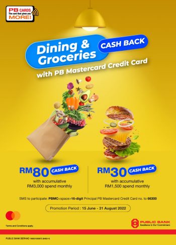 Dining-Groceries-Cash-Back-with-Public-Bank-Mastercard-350x488 - Bank & Finance Johor Kedah Kelantan Kuala Lumpur Melaka Negeri Sembilan Pahang Penang Perak Perlis Promotions & Freebies Public Bank Putrajaya Sabah Sarawak Selangor Terengganu 