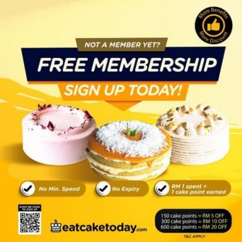 Eat-Cake-Today-Free-Membership-Promo-350x350 - Beverages Cake Food , Restaurant & Pub Johor Kedah Kelantan Kuala Lumpur Melaka Negeri Sembilan Online Store Pahang Penang Perak Perlis Promotions & Freebies Putrajaya Sabah Sarawak Selangor Terengganu 