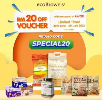 EcoBrowns-Rice-RM20-Off-Promo-Code-350x343 - Johor Kedah Kelantan Kuala Lumpur Melaka Negeri Sembilan Others Pahang Penang Perak Perlis Promotions & Freebies Putrajaya Sabah Sarawak Selangor Terengganu 