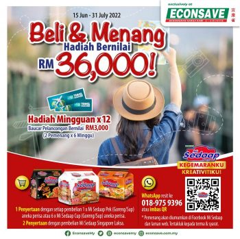 Econsave-Mi-Sedaap-Buy-Win-Promotion-350x349 - Johor Kedah Kelantan Kuala Lumpur Melaka Negeri Sembilan Pahang Penang Perak Perlis Promotions & Freebies Putrajaya Sabah Sarawak Selangor Supermarket & Hypermarket Terengganu 