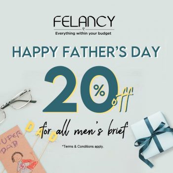 Felancy-20-OFF-For-All-Mens-Brief-Fathers-Day-Promotion-350x350 - Fashion Accessories Fashion Lifestyle & Department Store Johor Kedah Kelantan Kuala Lumpur Lingerie Melaka Negeri Sembilan Online Store Pahang Penang Perak Perlis Promotions & Freebies Putrajaya Sabah Sarawak Selangor Terengganu Underwear 