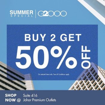 G2000-Outlet-Special-Sale-at-Johor-Premium-Outlets-350x350 - Apparels Fashion Accessories Fashion Lifestyle & Department Store Johor Malaysia Sales 