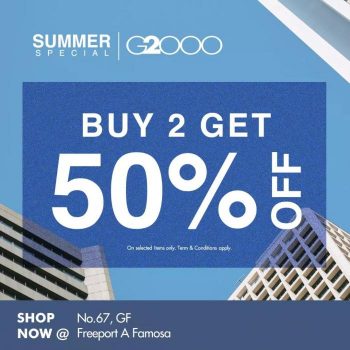 G2000-Summer-Special-Sale-at-Freeport-AFamosa-350x350 - Apparels Babycare Fashion Accessories Fashion Lifestyle & Department Store Malaysia Sales Melaka 