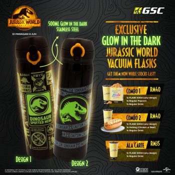 GSC-Glow-In-The-Dark-Jurassic-World-Flasks-350x350 - Cinemas Johor Kedah Kelantan Kuala Lumpur Melaka Movie & Music & Games Negeri Sembilan Pahang Penang Perak Perlis Promotions & Freebies Putrajaya Sabah Sarawak Selangor Terengganu 