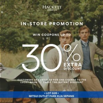 Hackett-London-In-Store-Promotion-at-Mitsui-Outlet-Park-350x350 - Apparels Fashion Accessories Fashion Lifestyle & Department Store Promotions & Freebies Selangor 