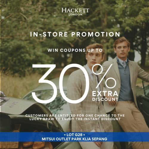 1 30 Jul 2022 Hackett London In Store Promotion at Mitsui Outlet