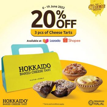 Hokkaido-Baked-Cheese-Tart-Cheese-Tarts-20-OFF-Promotion-350x350 - Beverages Food , Restaurant & Pub Johor Kedah Kelantan Kuala Lumpur Melaka Negeri Sembilan Online Store Pahang Penang Perak Perlis Promotions & Freebies Putrajaya Sabah Sarawak Selangor Terengganu 