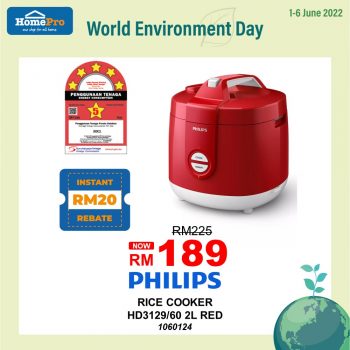 HomePro-World-Environment-Day-Deal-5-350x350 - Electronics & Computers Furniture Home & Garden & Tools Home Appliances Home Decor Johor Kedah Kelantan Kitchen Appliances Kuala Lumpur Melaka Negeri Sembilan Online Store Pahang Penang Perak Perlis Promotions & Freebies Putrajaya Sabah Sarawak Selangor Terengganu 