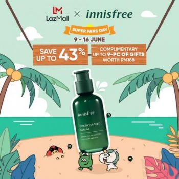 Innisfree-Lazada-Super-Fans-Day-Sale-350x350 - Beauty & Health Johor Kedah Kelantan Kuala Lumpur Malaysia Sales Melaka Negeri Sembilan Online Store Pahang Penang Perak Perlis Personal Care Putrajaya Sabah Sarawak Selangor Skincare Terengganu 