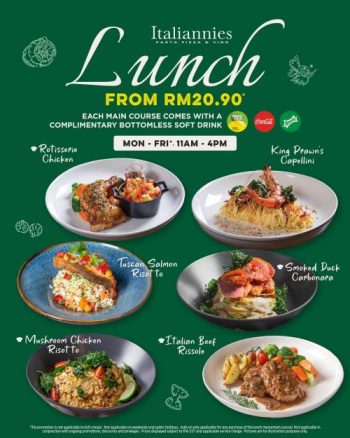 Italiannies-Lunch-Promotio-350x438 - Beverages Food , Restaurant & Pub Promotions & Freebies Selangor 