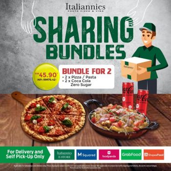 Italiannies-Sharing-Bundles-Promo-350x350 - Beverages Food , Restaurant & Pub Johor Kedah Kelantan Kuala Lumpur Melaka Negeri Sembilan Pahang Penang Perak Perlis Promotions & Freebies Putrajaya Sabah Sarawak Selangor Terengganu 