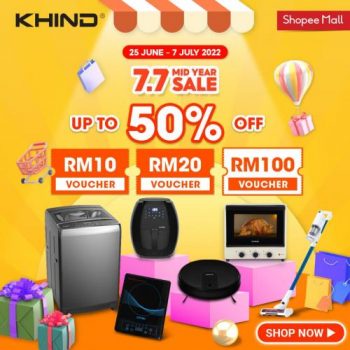 Khind-Shopee-7.7-Mid-Year-Sale-350x350 - Electronics & Computers Home Appliances Johor Kedah Kelantan Kitchen Appliances Kuala Lumpur Malaysia Sales Melaka Negeri Sembilan Online Store Pahang Penang Perak Perlis Putrajaya Sabah Sarawak Selangor Terengganu 