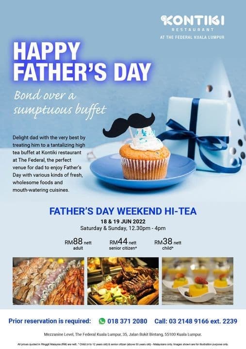 1819 Jun 2022 Kontiki Restaurant Fathers Day Special