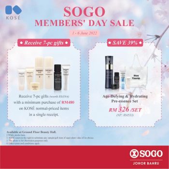 Kose-Decorte-Members-Day-Sale-at-SOGO-Johor-Bahru-1-350x350 - Beauty & Health Johor Malaysia Sales Personal Care Skincare 