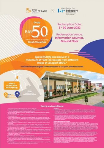 LaLaport-BBCC-Special-Deal-at-Mitsui-Outlet-Park-KLIA-350x495 - Others Promotions & Freebies Selangor 