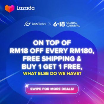 Lazada-6.18-Global-Carnival-Sale-350x350 - Johor Kedah Kelantan Kuala Lumpur Malaysia Sales Melaka Negeri Sembilan Online Store Others Pahang Penang Perak Perlis Putrajaya Sabah Sarawak Selangor Terengganu 