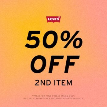 Levis-50-OFF-2nd-Item-Promotion-350x350 - Apparels Fashion Accessories Fashion Lifestyle & Department Store Johor Kedah Kelantan Kuala Lumpur Melaka Negeri Sembilan Online Store Pahang Penang Perak Perlis Promotions & Freebies Putrajaya Sabah Sarawak Selangor Terengganu 