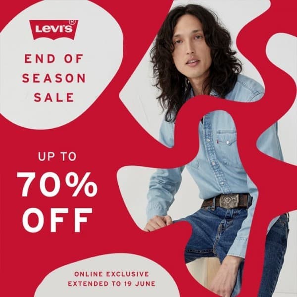 Now till 19 Jun 2022: Levi's End of Season Sale 