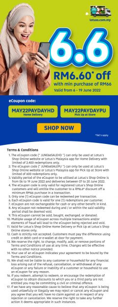 Lotuss-6.6-Online-Special-Offer-eCoupon-Codes-for-claim-241x625 - Johor Kedah Kelantan Kuala Lumpur Melaka Negeri Sembilan Online Store Pahang Penang Perak Perlis Promotions & Freebies Putrajaya Sabah Sarawak Selangor Supermarket & Hypermarket Terengganu 