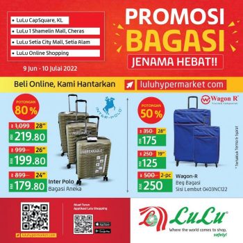LuLu-Luggage-Fair-Promotion-350x350 - Kuala Lumpur Luggage Online Store Promotions & Freebies Selangor Sports,Leisure & Travel Supermarket & Hypermarket 