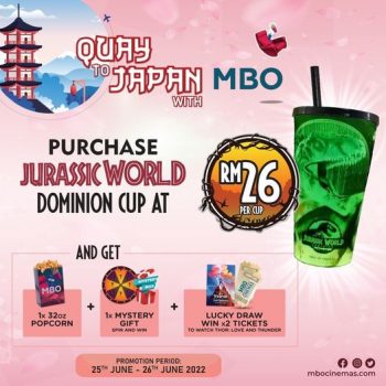 MBO-Cinemas-Jurassic-World-Dominion-Cup-Deal-at-Quayside-MALL-350x350 - Cinemas Movie & Music & Games Promotions & Freebies Selangor 