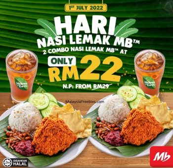 MarryBrown-Hari-Nasi-Lemak-Deal-350x341 - Beverages Food , Restaurant & Pub Johor Kedah Kelantan Kuala Lumpur Melaka Negeri Sembilan Pahang Penang Perak Perlis Promotions & Freebies Putrajaya Sabah Sarawak Selangor Terengganu 