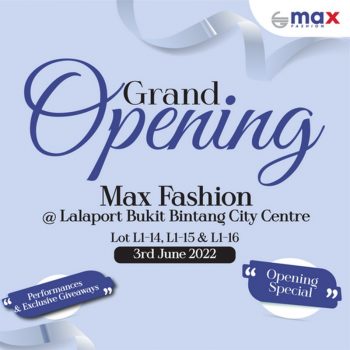 Max-Fashion-Grand-Opening-at-Lalaport-BBCC-350x350 - Apparels Fashion Lifestyle & Department Store Kuala Lumpur Promotions & Freebies Selangor 