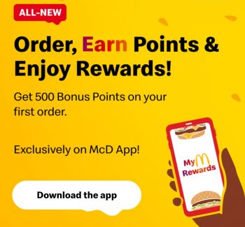 McDonalds-Earn-Points-Enjoy-Rewards-Deal-350x325 - Beverages Fast Food Food , Restaurant & Pub Johor Kedah Kelantan Kuala Lumpur Melaka Negeri Sembilan Pahang Penang Perak Perlis Promotions & Freebies Putrajaya Sabah Sarawak Selangor Terengganu 