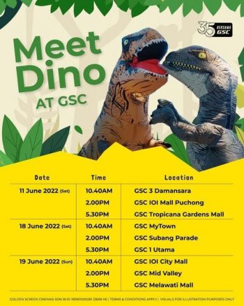 Meet-Dino-at-GSC-350x438 - Cinemas Kuala Lumpur Movie & Music & Games Promotions & Freebies Selangor 