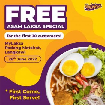 MyLaksa-Free-Asam-Laksa-Opening-Promotion-at-Padang-Matsirat-350x349 - Beverages Food , Restaurant & Pub Kedah Promotions & Freebies 