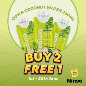 Ninso-Cowa-Coconut-Water-Buy-2-Free-1-Promotion-350x350 - Beverages Food , Restaurant & Pub Johor Kedah Kelantan Kuala Lumpur Melaka Negeri Sembilan Pahang Penang Perak Perlis Promotions & Freebies Putrajaya Sabah Sarawak Selangor Terengganu 