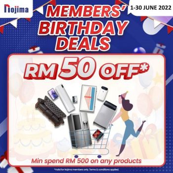 Nojima-Member-Birthday-Deals-350x350 Now till 30 Jun 2022: Nojima Member Birthday Deals