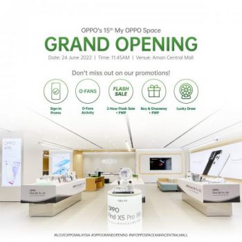 OPPO-Opening-Promotion-at-Aman-Central-Mall-350x350 - Electronics & Computers IT Gadgets Accessories Kedah Mobile Phone Promotions & Freebies 