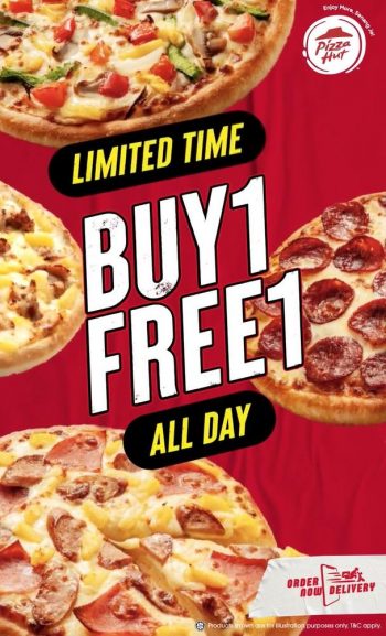 Pizza-Hut-Delivery-Buy-1-Free-1-Promotion-350x577 - Beverages Food , Restaurant & Pub Johor Kedah Kelantan Kuala Lumpur Melaka Negeri Sembilan Online Store Pahang Penang Perak Perlis Pizza Promotions & Freebies Putrajaya Sabah Sarawak Selangor Terengganu 