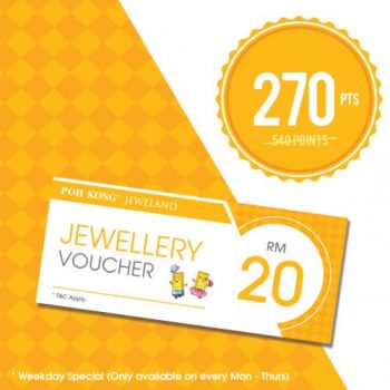 Poh-Kong-Jeweland-Members-Weekday-Promotion-3-350x350 - Gifts , Souvenir & Jewellery Jewels Johor Kedah Kelantan Kuala Lumpur Melaka Negeri Sembilan Online Store Pahang Penang Perak Perlis Promotions & Freebies Putrajaya Sabah Sarawak Selangor Terengganu 