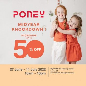 Poney-Mid-Year-Knockdown-Sale-at-MyTOWN-350x350 - Baby & Kids & Toys Children Fashion Kuala Lumpur Malaysia Sales Selangor 