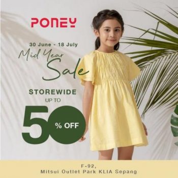 Poney-Mid-Year-Sale-at-Mitsui-Outlet-Park-350x350 - Baby & Kids & Toys Children Fashion Fashion Lifestyle & Department Store Malaysia Sales Selangor 