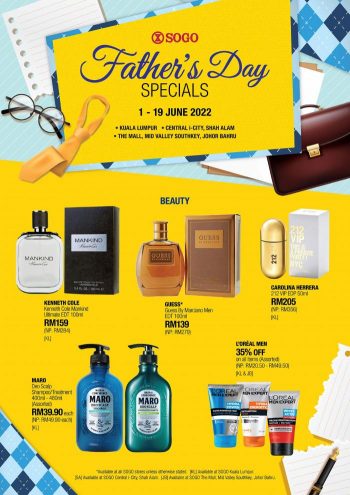 SOGO-Fathers-Day-Promotion-350x495 - Beauty & Health Fragrances Johor Kuala Lumpur Promotions & Freebies Selangor Supermarket & Hypermarket 