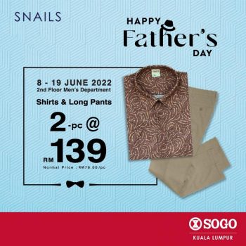 SOGO-Snails-Fathers-Day-Promotion-350x350 - Apparels Fashion Accessories Fashion Lifestyle & Department Store Kuala Lumpur Promotions & Freebies Selangor 