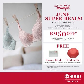 SOGO-Triumph-June-Super-Deals-Promotion-350x350 - Fashion Accessories Fashion Lifestyle & Department Store Johor Kuala Lumpur Lingerie Selangor Underwear 