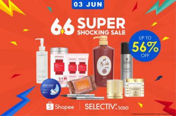 SaSa-Shopee-6.6-Super-Shocking-Sale-350x232 - Beauty & Health Cosmetics Johor Kedah Kelantan Kuala Lumpur Malaysia Sales Melaka Negeri Sembilan Pahang Penang Perak Perlis Personal Care Putrajaya Sabah Sarawak Selangor Terengganu 