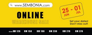 Sembonia-Online-Warehouse-Sale-350x134 - Bags Fashion Accessories Fashion Lifestyle & Department Store Footwear Johor Kedah Kelantan Kuala Lumpur Melaka Negeri Sembilan Online Store Pahang Penang Perak Perlis Putrajaya Sabah Sarawak Selangor Terengganu Warehouse Sale & Clearance in Malaysia 